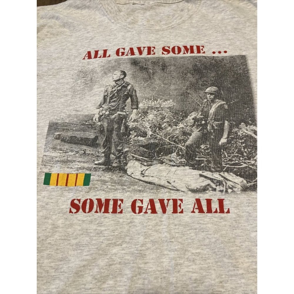 Vtg 80s All Gave Some.. Time In Hell T Shirt Men Sz L Vietnam War Military Rare